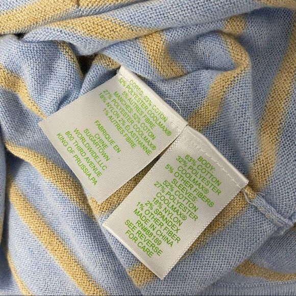 Lilly Pulitzer Striped Cobo Sweater Heathered Coastal Shell M - Picture 7 of 7